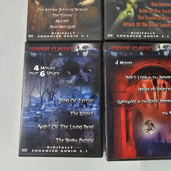 Horror Classics DVD Lot Set 6 Volumes 24 Movies Boxed Mega Pack Classic Monsters - Picture 5 of 12